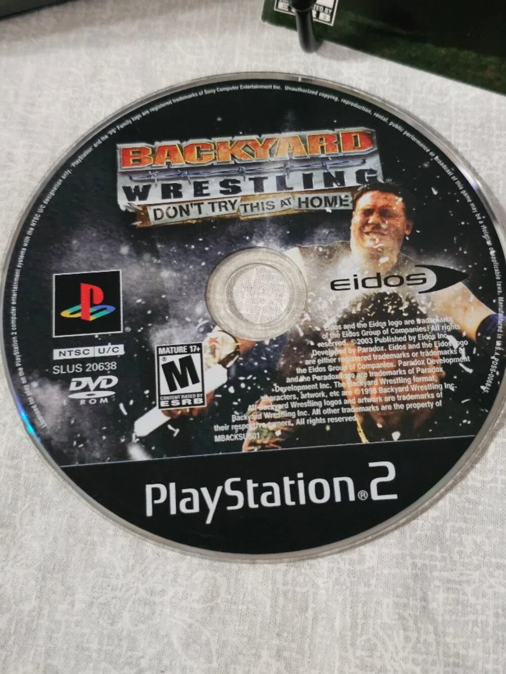 Backyard Wrestling Don't Try This at Home PS2 (Sony PlayStation 2, 2003)
